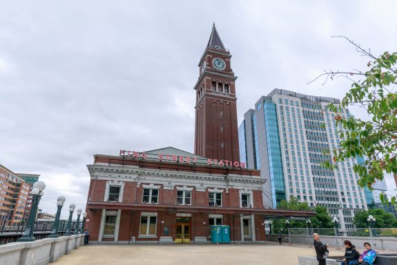 King Street Station is a train station built in 1906, with clock tower as the local landmark.