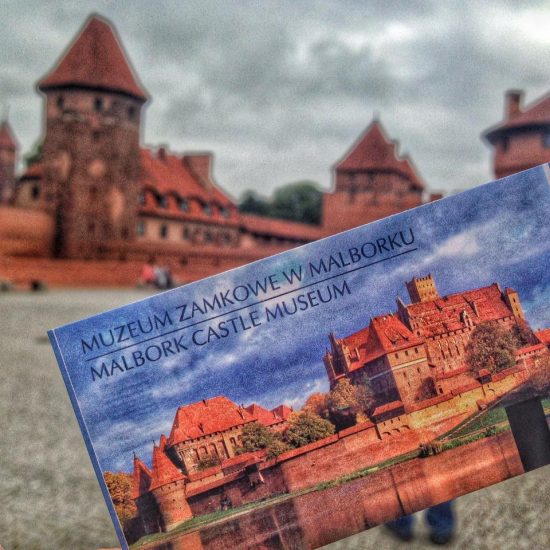 ticket for visiting malbork castle in poland