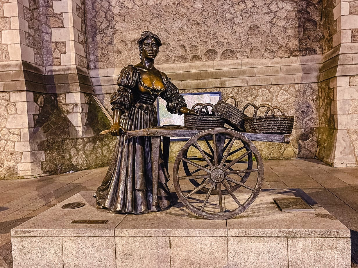 History of the Molly Malone Statue in Dublin, Ireland